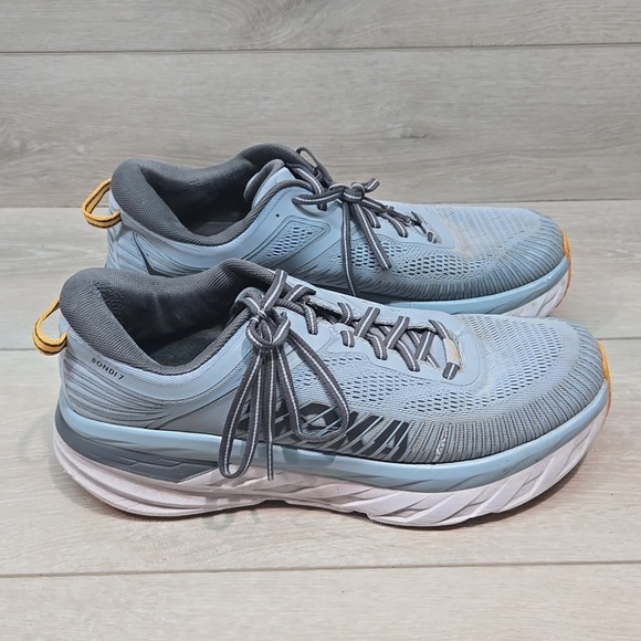 Hoka One One Mens Bondi 7 Running Athletic Shoes Sneakers Sz 10.5 main image 4
